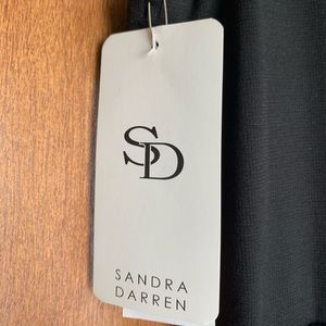 Sandra Darren Dresses - Sandra Darren Black/White/Blue Dress with Belt Sandra Darren Dresses - Sandra Darren Black/White/Blue Dress with Belt